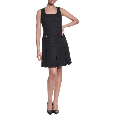 KARL LAGERFELD PARIS KARL LAGERFELD PARIS Textured Stretch A-Line Dress