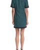 KARL LAGERFELD PARIS KARL LAGERFELD PARIS Tie Neck Tweed A-Line Minidress - 2