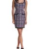 KARL LAGERFELD PARIS KARL LAGERFELD PARIS Tweed Print Sleeveless Ponte Minidress - 1