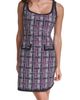 KARL LAGERFELD PARIS KARL LAGERFELD PARIS Tweed Print Sleeveless Ponte Minidress - 4