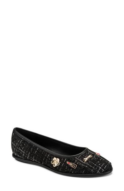 KARL LAGERFELD PARIS KARL LAGERFELD PARIS Vadelle Tweed Ballet Flat