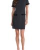 KARL LAGERFELD PARIS KARL LAGERFELD PARIS Velvet Detail Scuba Crepe Shift Minidress - 1
