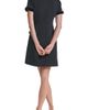 KARL LAGERFELD PARIS KARL LAGERFELD PARIS Velvet Detail Scuba Crepe Shift Minidress - 2