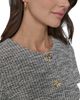 Karl Lagerfeld Paris Knit Tweed A-Line with Flower Buttons - 5