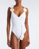 Karla Colletto Karla Colletto Juliet belted floral-appliqué swimsuit - 2