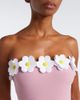 Karla Colletto Karla Colletto Juliet floral-appliqué bandeau swimsuit - 3