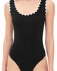 Karla Colletto Karla Colletto Lia Round Neck Silent Underwire Tank One Piece Black / White - 1