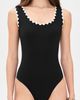 Karla Colletto Karla Colletto Lia Round Neck Silent Underwire Tank One Piece Black / White - 5