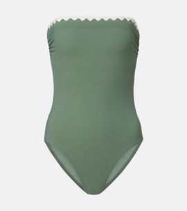 Karla Colletto Karla Colletto Lia scalloped bandeau swimsuit