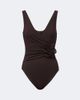 Karla Colletto Karla Colletto Rosetta floral-appliqué gathered swimsuit - 1