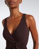 Karla Colletto Karla Colletto Rosetta floral-appliqué gathered swimsuit - 3