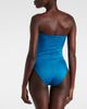 Karla Colletto Karla Colletto Ruched strapless swimsuit - 3