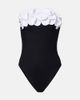 Karla Colletto Karla Colletto Tess floral-appliqué bandeau swimsuit - 1