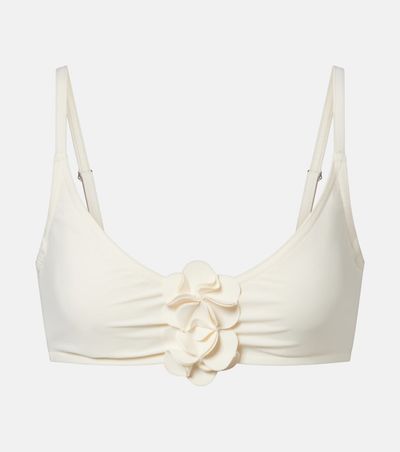 Karla Colletto Karla Colletto Tess floral-appliqué bikini top