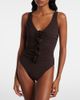 Karla Colletto Karla Colletto Tess floral-appliqué swimsuit - 2