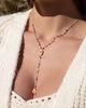 Karma and Luck Karma and Luck Amethyst Evil Eye Hamsa Gold Plated Women's Lariat Necklace - Peace of Spirit - 2