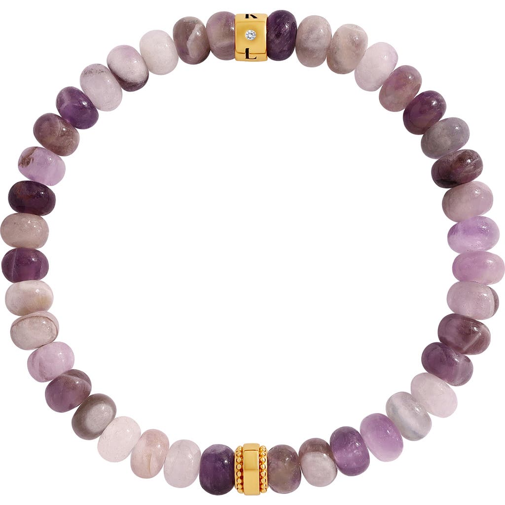 Karma and Luck Karma and Luck Calm Spirit Amethyst Gold Bracelet