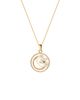 Karma and Luck Karma and Luck Celestial Impression - White Enamel Moon & Stars Necklace - 1