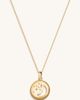 Karma and Luck Karma and Luck Celestial Impression - White Enamel Moon & Stars Necklace - 4