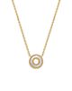 Karma And Luck Karma and Luck Cherished Flow White Mother of Pearl Karma Circle Gold Necklace - 1