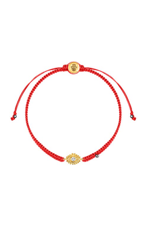 Karma and Luck Karma and Luck Evil Eye Red String Hematite Gold Plated Adjustable Bracelet Powerful Protection