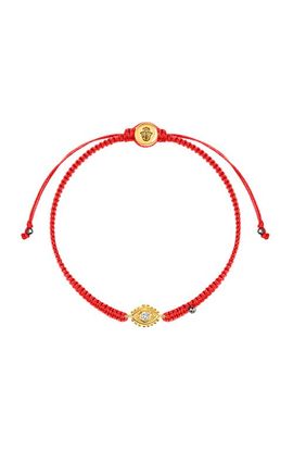 Karma and Luck Karma and Luck Evil Eye Red String Hematite Gold Plated Adjustable Bracelet Powerful Protection
