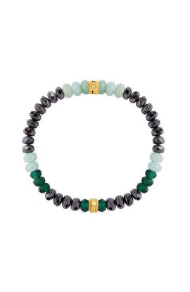 Karma and Luck Karma and Luck Hematite Amazonite Malachite Women's Beaded Bracelet - Aurora Essence