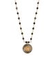 Karma and Luck Karma and Luck Hematite Lotus Gold Plated Women's Beaded Necklace - Enlightenment Hope - 1