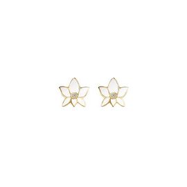 Karma and Luck Karma and Luck Lotus Flower Stud Earrings