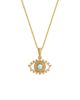 Karma And Luck Karma and Luck Luminous Guard Opal Evil Eye Necklace - 1