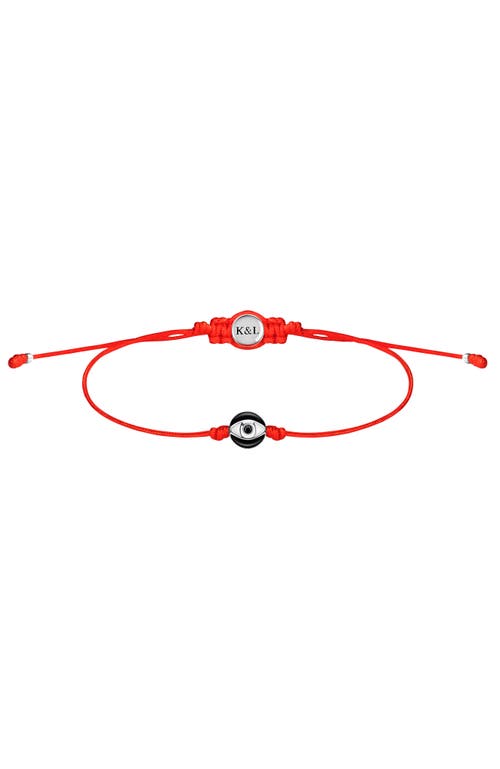 Karma and Luck Karma and Luck Men's Red String Evil Eye Bracelet Fierce Protector