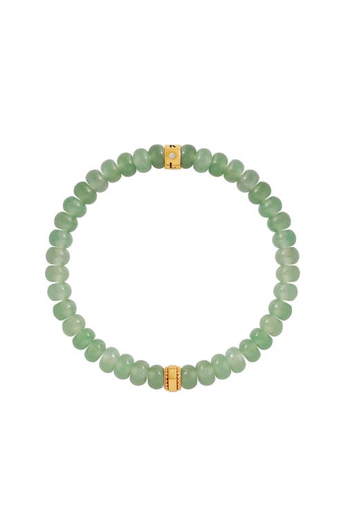 Karma and Luck Karma and Luck Sacred Balance Jade Stretch Bracelet