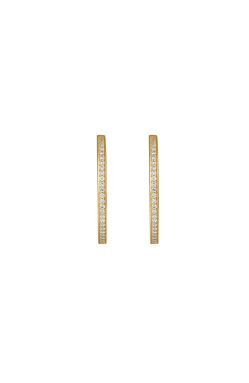 Karma and Luck Karma and Luck Women's Gold Hoop Earrings - Celestial Radiance 