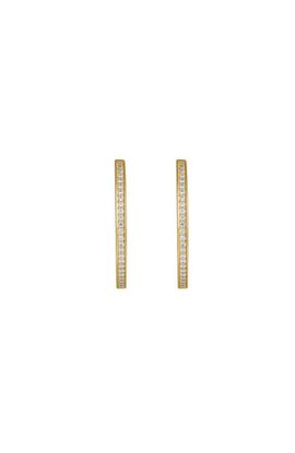 Karma and Luck Karma and Luck Women's Gold Hoop Earrings - Celestial Radiance 