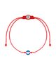 Karma and Luck Karma and Luck Women's Navy Enamel Evil Eye Red String Adjustable Bracelet Super Guardian - 1