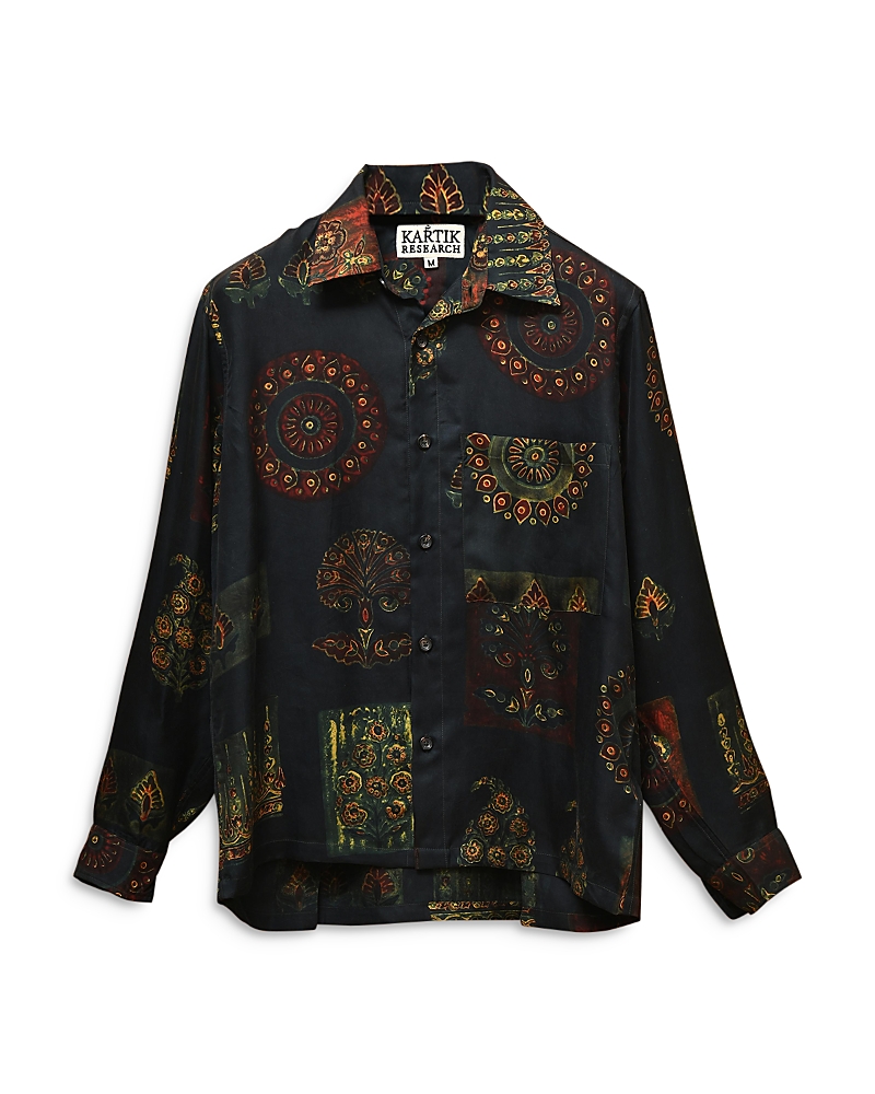 Kartik Research - Long Sleeve Silk Camp Shirt