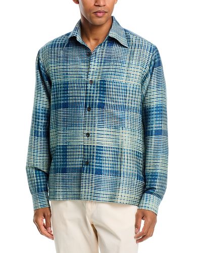 Kartik Research Kartik Research Pataudi Silk Plaid Shirt