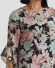 KASPER KASPER Blurred Floral Print Clip Dot Top - 4