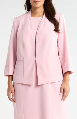 KASPER KASPER Cuff Sleeve Blazer
