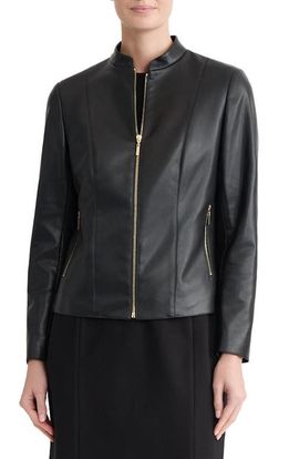 KASPER KASPER Faux Leather Jacket