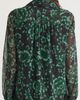 KASPER KASPER Floral Metallic Ruffle Chiffon Top - 2