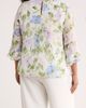 KASPER KASPER Floral Print Ruffle Sleeve Shirt - 2