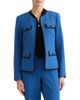 KASPER KASPER Framed Open Front Stretch Crepe Jacket - 1