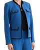 KASPER KASPER Framed Open Front Stretch Crepe Jacket - 3