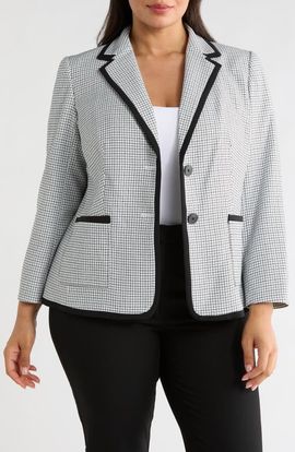 KASPER KASPER Framing Two-Button Jacket