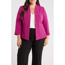 KASPER KASPER Open Front Stretch Crepe Blazer