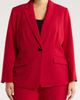 KASPER KASPER Peak Lapel One-Button Blazer - 4