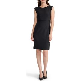KASPER KASPER Piping Detail Sheath Dress