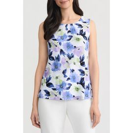 KASPER KASPER Pleated Neck Sleeveless Shell