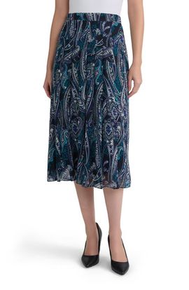 KASPER KASPER Print Midi Skirt